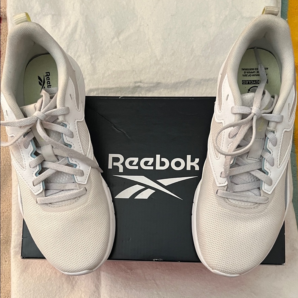 Reebok Classic White Athletic Shoes with Comfort Footbed